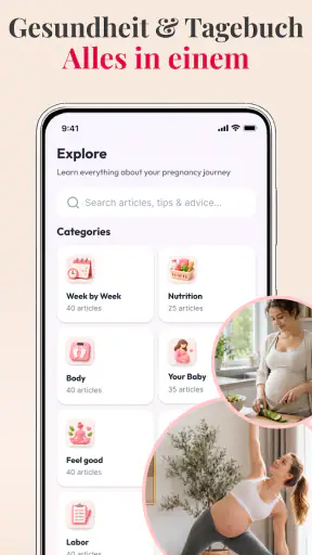 Schwangerschaft + Tracker-App screenshot