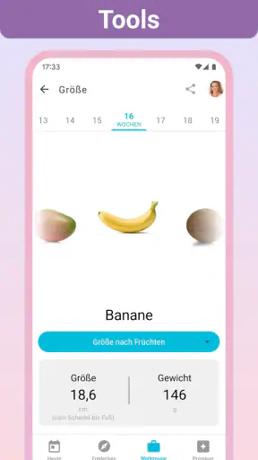 Schwangerschaft + Tracker-App screenshot