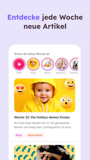 Schwangerschafts-App - Momly screenshot