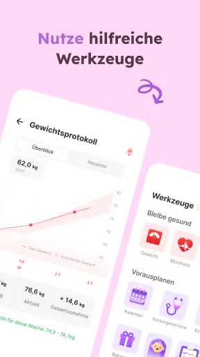 Schwangerschafts-App - Momly screenshot