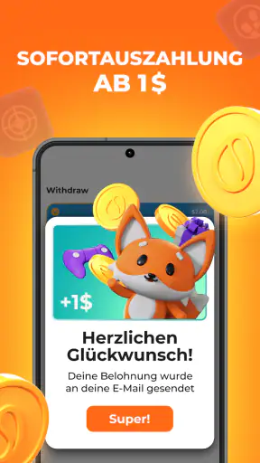 Scrambly: Spiele & Geld App screenshot