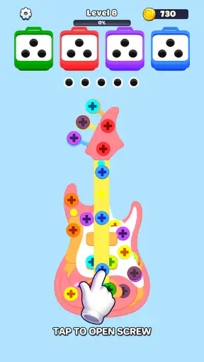 Screw Tap Jam: Schrauben Spiel screenshot