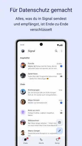 Signal – Sicherer Messenger screenshot