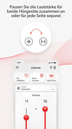 Signia App screenshot