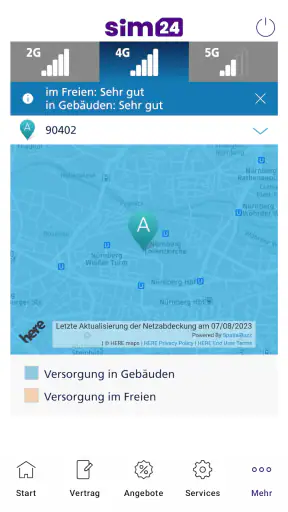 sim24 Servicewelt screenshot