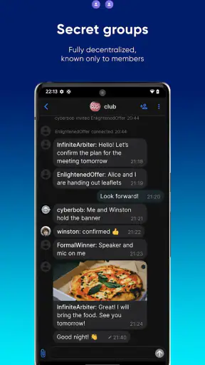 SimpleX Chat screenshot