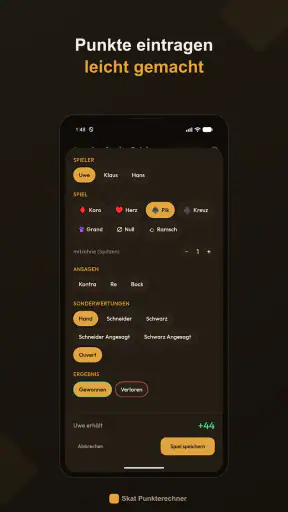 Skat Punkte Rechner screenshot