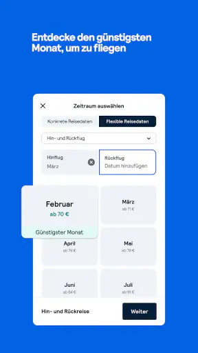 Skyscanner Flüge Hotels Autos screenshot