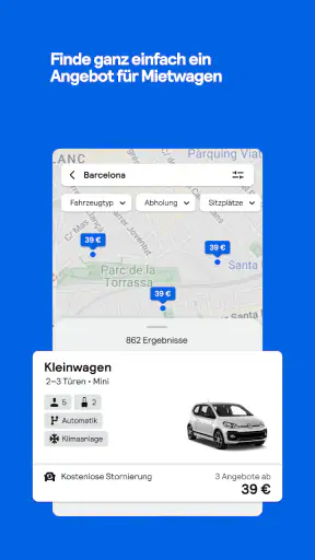 Skyscanner Flüge Hotels Autos screenshot