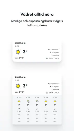 SMHI Väder screenshot