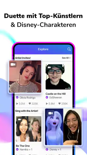 Smule: Sing & Nimm Karaoke auf screenshot