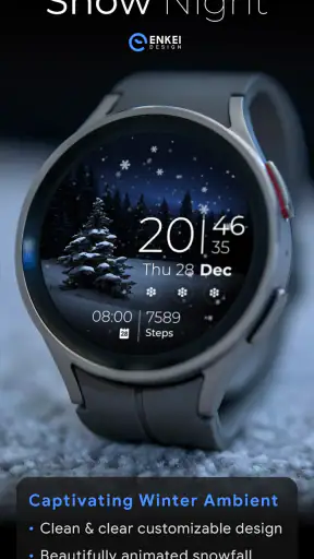 Snow Night - watch face screenshot