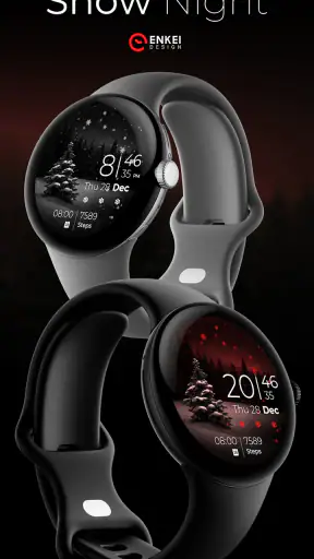 Snow Night - watch face screenshot