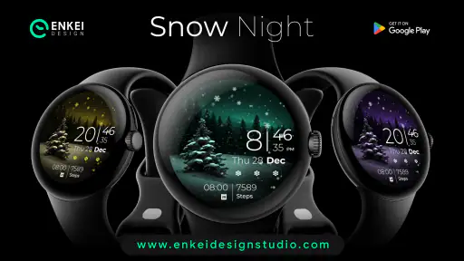Snow Night - watch face screenshot