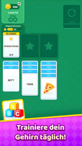 Solitaire Words & Pictures screenshot