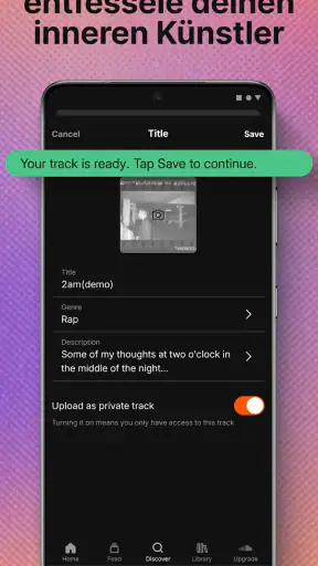 SoundCloud: Neue Musik hören screenshot