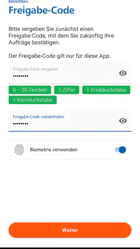 SpardaSecureGo+ screenshot