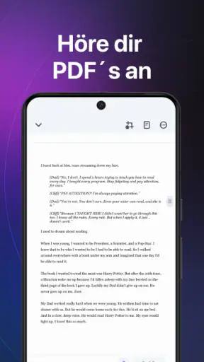 Speechify: KI-Vorlese-App screenshot