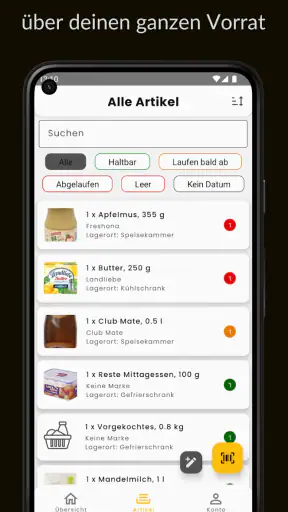 Speisekammer: Vorrat verwalten screenshot