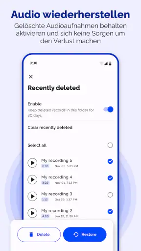 Sprachrekorder - Sprachmemos screenshot