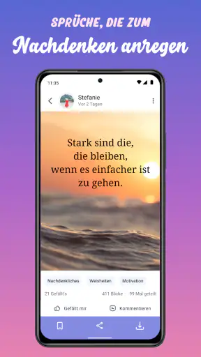 Sprüche App: Zitate & Bilder screenshot