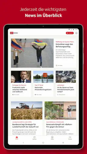 SRF News - Nachrichten screenshot