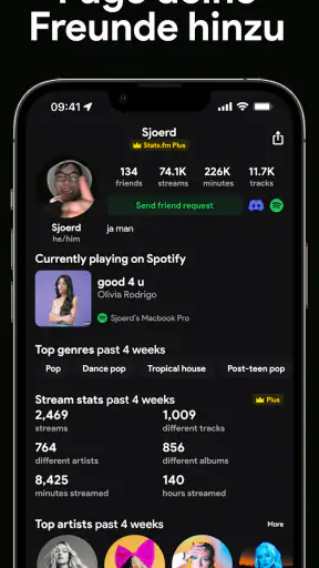 Stats.fm für Spotify screenshot