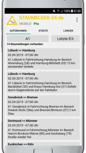 Staumelder MOBILE screenshot