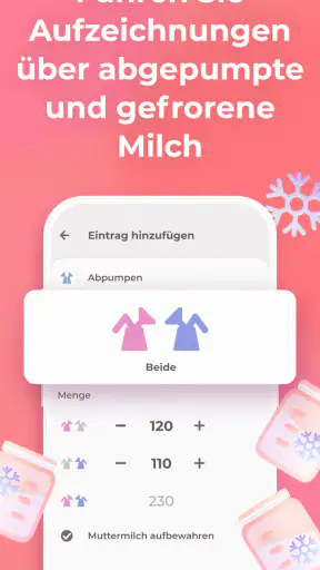 Stillen Tracker & Babytagebuch screenshot