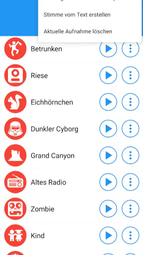 Stimmwandler mit Effekten screenshot