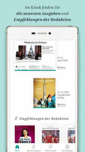 Süddeutsche Zeitung screenshot