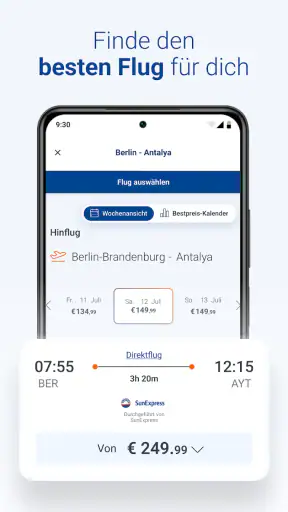 SunExpress Airlines screenshot