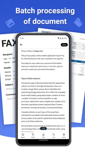 Super Fax -Send Fax From Phone screenshot