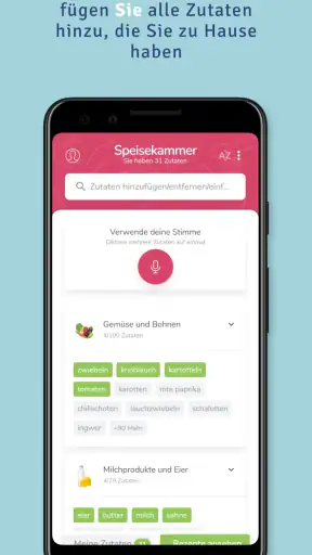 Supercook-Rezeptgenerator screenshot