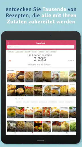 Supercook-Rezeptgenerator screenshot