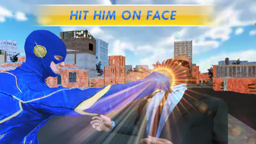 Superheld fliegt Flash-Helden screenshot