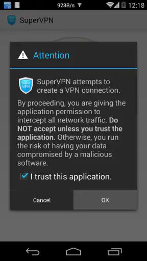 SuperVPN Fast VPN Client screenshot