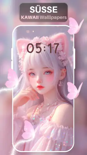 Süße Kawaii Hintergrundbildern screenshot