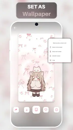 Süße Kawaii Hintergrundbildern screenshot