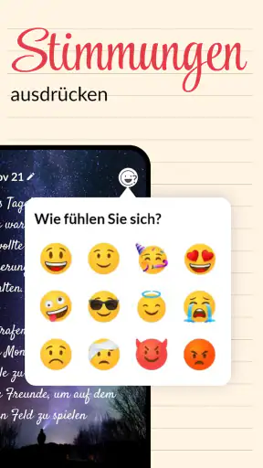 Tagebuch mit Passwort, Notizen screenshot