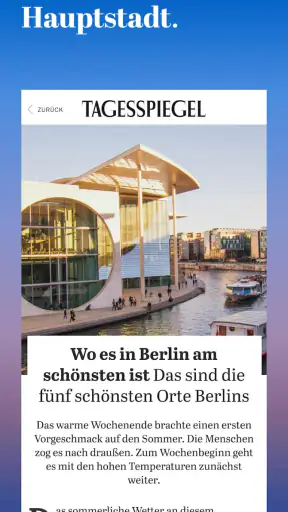 Tagesspiegel - Nachrichten screenshot