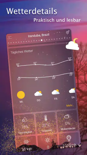 Tägliche Wettervorhersage screenshot