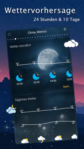 Tägliche Wettervorhersage screenshot