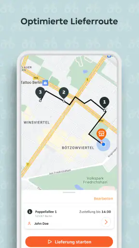Takeaway.com Courier screenshot