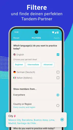 Tandem: Sprachaustausch screenshot