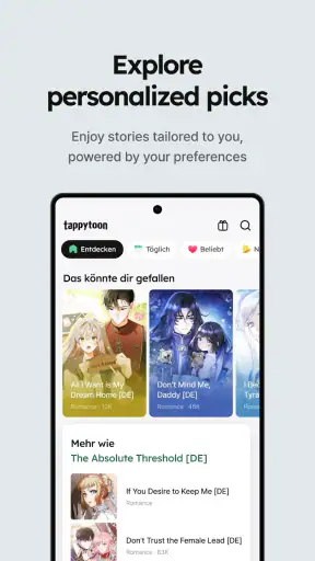 Tappytoon Comics & Webtoons screenshot