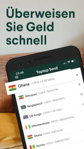 Taptap Send: Geld überweisen screenshot