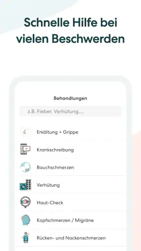 TeleClinic - Online Arzt screenshot