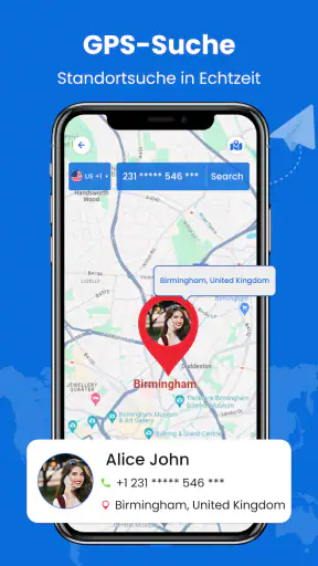 Telefonnummern-Tracker screenshot