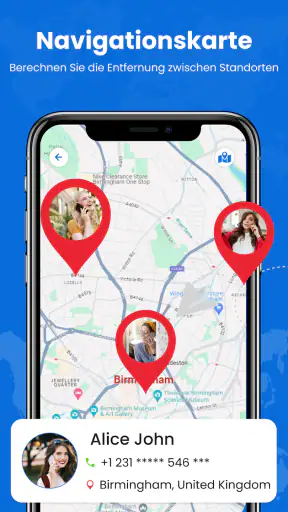 Telefonnummern-Tracker screenshot